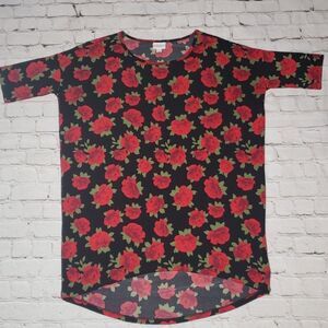 LulaRoe Red & Black Floral Irma